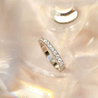 Bague minimaliste en argent sterling S925, cercle uni, sertie de zircon 3 mm, best-seller