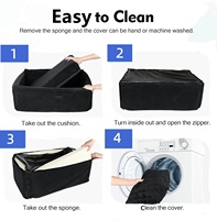 Siège de voiture pour chien jusqu'à 16 kg, siège surélevé pour animaux de compagnie pour voitures, SUV et camions, siège de voiture surélevé pour animaux de compagnie avec sangle de sécurité, lavable