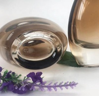 Ensemble Flacons et Pots en Verre Vides Cosmétiques de Luxe Série Marron 150ml 120ml 100ml 50ml, avec Pompes à Lotion, Compte-gouttes et Couvercles