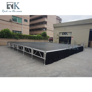 RK Aluminum <b>Stage</b> <b>Platform</b> Rectangular Modular Quick Install Black <b>Stage</b> Truss - Product Image 2