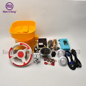 Kit diy de console de carros, venda quente de console de carros, kit para venda, dois jogadores, kit de joystick de armário de arcade de madeira