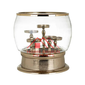 Portavelas único con votivo de cristal para vajilla, centros de mesa, decoración, diseño elegante, portavelas moderno - Product Image 6