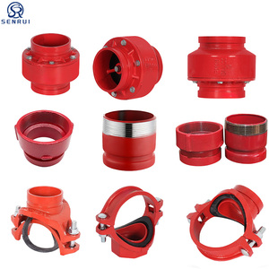 Système de protection incendie, raccord flexible réducteur rainuré, raccords de tuyauterie en fonte ductile - Product Image 1