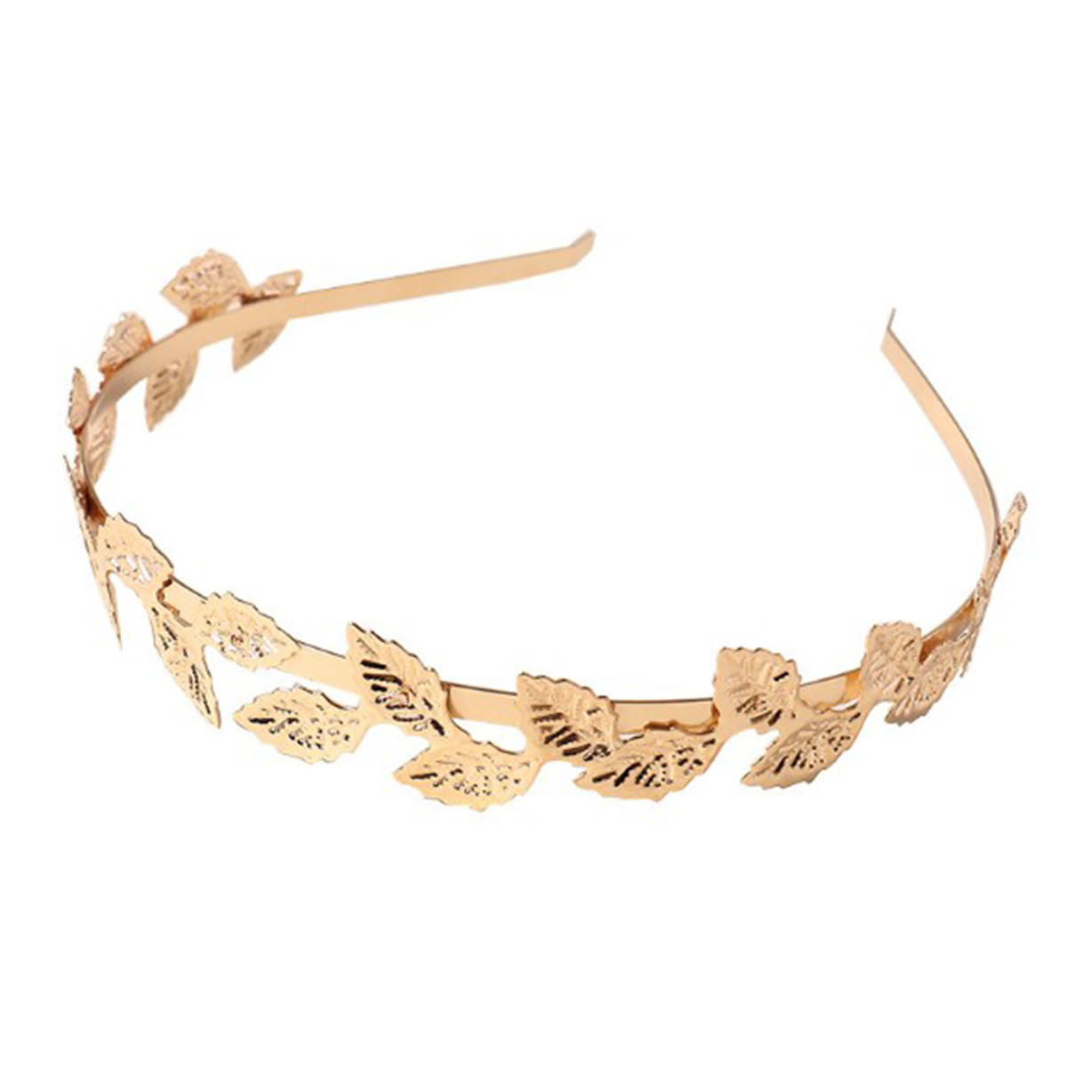 8 Pcs Gold Metal Headbands Women Girls Teens Elegant Leaf Butterfly Flowers Jewe Butterfly Hair Hoop - Elegant Gold Headband Accessories main image 2
