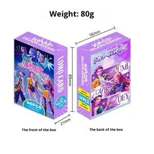 Nuevo Set <span class=keywords><strong>de</strong></span> 96 Mini Tarjetas <span class=keywords><strong>de</strong></span> Cumpleaños <span class=keywords><strong>de</strong></span> Anime <span class=keywords><strong>de</strong></span> Demon Slayer, Impresas en Letterpress, con Pegatinas K-OPO, para Bodas - Product Image 6