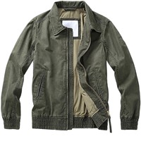 Veste coupe-vent bomber décontractée et élégante pour homme en polyester léger, idéale printemps-automne