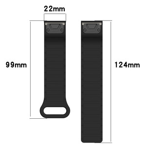 Bracelet de montre intelligente sport en silicone souple magnétique à ajustement rapide 20mm 22mm 26mm pour Garmin <span class=keywords><strong>Fenix</strong></span> 5 6 <span class=keywords><strong>7</strong></span> 8 <span class=keywords><strong>X</strong></span> - Product Image 5