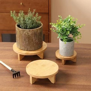 أنيق عالي الجودة تشطيب خشبي طبيعي زهرة جودة متينة طاولة كرتون مركزية للمنزل - Product Image 5