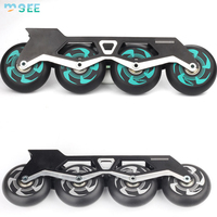 Roues de patins à roulettes SeeMore 90A/92A/83-88A 72/76/80mm, roues de remplacement pour patins à roulettes avec roulements ABEC-7/9