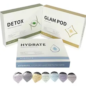 Nouveau produit Glam Revive Hydrate Detox Retouch Gold Kit CO2 Oxygénation <span class=keywords><strong>Capsule</strong></span> Facial Pods Skin Care Oxygen Pods - Product Image 1