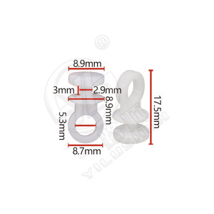 Xinyida Snap Fasteners D990 8.9mm Width 17.5mm Length For Car <b>Curtain</b> <b>Hooks</b> And Track Pulleys - Product Image 1
