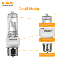 CE ROHS FKD 1000W P28s UKCA CLEAR 3000~3200K Lampe Halogène de Scène, HAL-STAGE