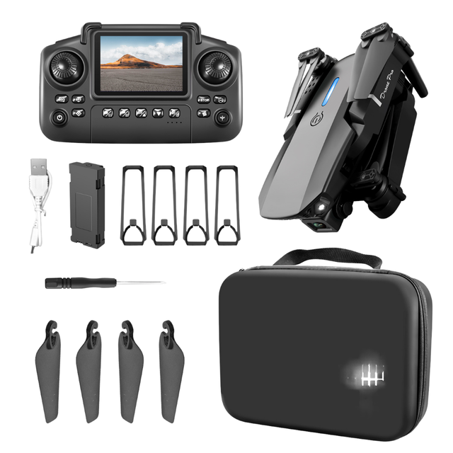 Evonic E99 Beginner Drone 4K HD Plastic Dual Camera Light Screen Control Four-Axis Remote Control Brushless Motor 1000m