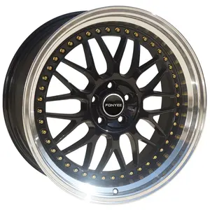 Fonyee BB <span class=keywords><strong>Sport</strong></span> Deep Dish 17 18 pulgadas 5x100 0/108/114.3 4x100 5 agujeros negro Auto Rines llantas de coche Mag ruedas de aleación para BMW <span class=keywords><strong>Toyota</strong></span> VW - Product Image 1