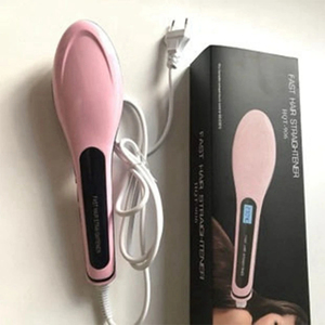 Electric <b>Heating</b> <b>Comb</b> Professional Hair Straightening Brush Hair Straightener Women's Hair Hot <b>Comb</b> - Product Image 5