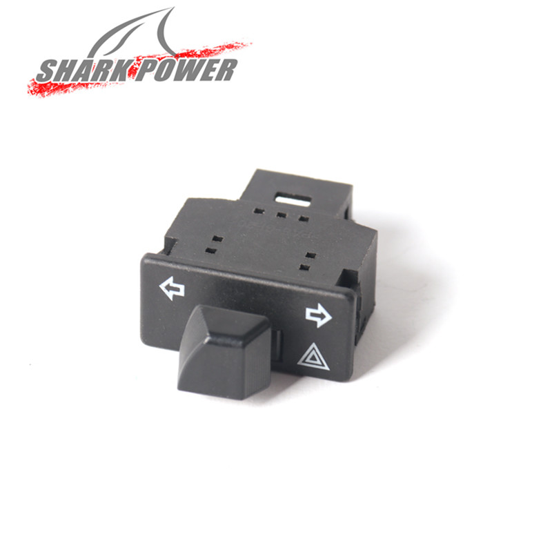 Универсальные переключатели для мотоциклов, черная пластиковая кнопка поворота, Электрический противотуманный фонарь, старт, Руль управления, контроллер, переключатель