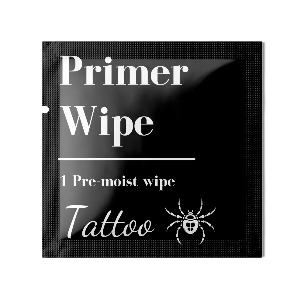 Индивидуальная печать индивидуально обернутых салфеток для праймера для татуировок