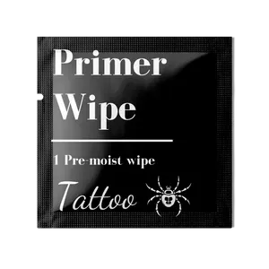 Custom Printing Individually Wrapped Tattoo Primer Wipes for tattoo kit