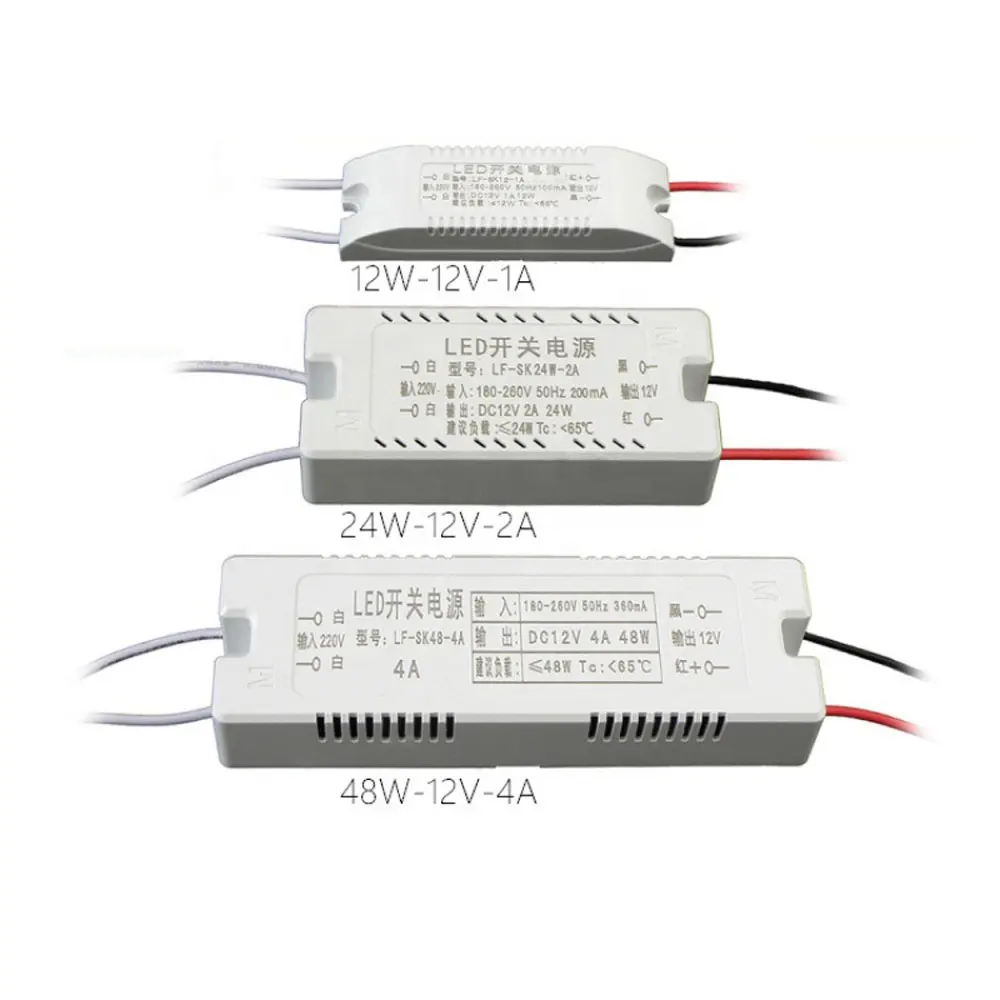 LED sürücü 12V 24V güç kaynağı 24W 36W 48W 60W 220V DC 24V aydınlatma Transformers sabit kaynağı sürücü led şerit ampul