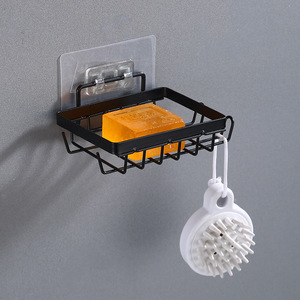 New Free Punching Bathroom Shelf <b>Wall</b> Soap Shelf Bathroom <b>Wall</b> Toiletries Storage Shelf - Product Image 6