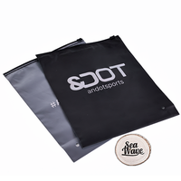 Échantillon gratuit sacs à fermeture éclair givrés avec impression de logo personnalisé sac en plastique d'emballage de t-shirt en EVA/PVC mat à fermeture éclair pour sweats à capuche