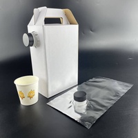 Sac en boîte (BIB) 1L 2L 3L 5L 10L 20L avec valve et bec verseur pour emballage de café et vin, pochette plastique pour boissons