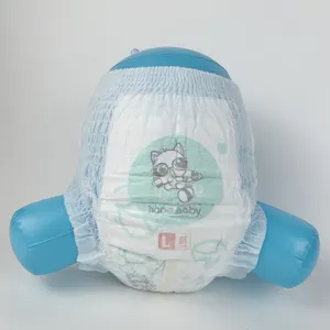 Celana latihan bayi pinggang gelembung langsung pabrik popok sekali pakai ekstra besar kain non-tenun dicetak lembut bernapas