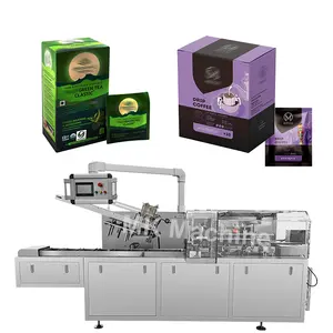Machine à emballer de boîte de sachet de thé de café de goutte à goutte facile à utiliser à grande vitesse machine automatique d'emballage de petite boîte à thé
