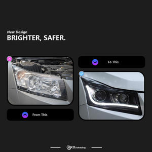 Ensemble de lentilles bifocales pour phares de voiture <span class=keywords><strong>Cruze</strong></span> 2009-<span class=keywords><strong>2014</strong></span>, accessoire de mise <span class=keywords><strong>à</strong></span> niveau de phare avant LED de haute qualité, nouvelle vente chaude - Product Image 3