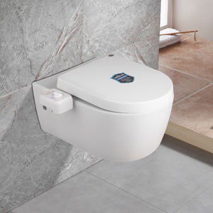 Inodoro inteligente suspendido en la pared con tapa de asiento de cierre y descarga automáticos - Product Image 1