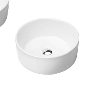 Modern <b>Round</b> Ceramic Vessel <b>Bathroom</b> <b>Sink</b> Above Counter Vanity with Easy Clean Finish for Home & Hotel Use - Product Image 1