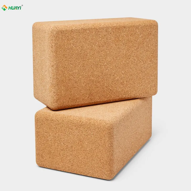 HUAYI Cork Yoga Blocks 2er-Set, natürlicher Kork block mit hoher Dichte, Yoga-Steine in Leistungs qualität mit rutsch fester Oberfläche