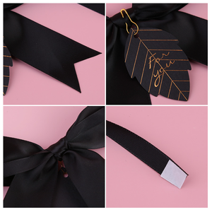 Luxury Elegant Customized <strong>Small</strong> Stick on Printed <strong>Bows</strong> <strong>Ribbon</strong> Gift Packaging Pretied <strong>Bows</strong> for Chocolate Flower Box - Product Image 3