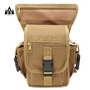 Molle Drop Leg Bag Tactical Waist Pack Leg Travel Belt Bag for Riding, Motorcycle, Hiking Hunting Camping Cycling Outdoor