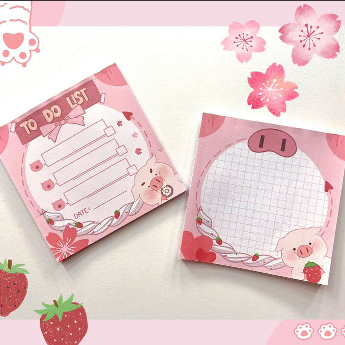 Bloc-notes adhésifs kawaii