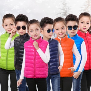 Gilet <span class=keywords><strong>sans</strong></span> <span class=keywords><strong>manches</strong></span> pour garçons et filles, gilet d'hiver en duvet, vêtements pour enfants, automne, manteau chaud en coton, prix d'usine - Product Image 1