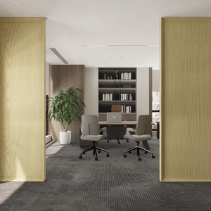 แผ่นผนังพีวีซีลายใหม่สำหรับตกแต่งภายใน กันน้ำ ใช้กั้นห้องสำหรับสำนักงานและบ้าน - Product Image 3