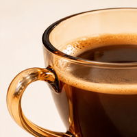 Ensemble de tasses et soucoupes à café en verre ambré moderne, résistant à la chaleur, avec logo personnalisé, idéal pour la rentrée scolaire, la maison et la cuisine, usage quotidien