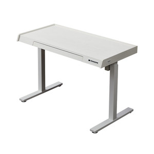 Escritorio eléctrico moderno de altura ajustable, diseño minimalista, muebles para oficina en casa que requieren autoensamblaje. - Product Image 1