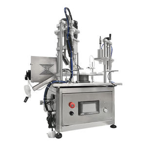 Máquina automática rotativa de llenado y tapado de botellas 220V con control neumático PLC de alta precisión para llenado de jabón líquido - Product Image 1