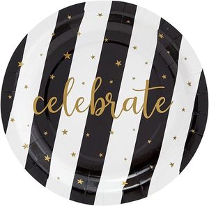 Ensemble de vaisselle jetable personnalisé DAMAI pour fête de remise de diplôme, assiettes en papier jetables imprimées pour la remise de diplôme - Product Image 3