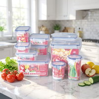 Vente chaude Haute Qualité 0.3L Asiatique Bébé Boîte À Lunch De Qualité Alimentaire Quadrate Récipient Hermétique pour Petit Stockage De Marchandises Sèches Unique