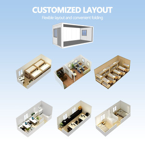 <strong>Ready</strong> Ship 20ft Quickly Installation Z Folding Container <strong>House</strong> Prefab Foldable Tiny <strong>House</strong> Mobile Dormitory Bedroom Living Room - Product Image 2