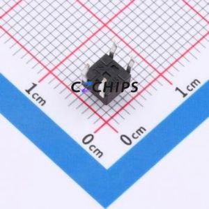 ZX-QC4545-4.3CJ Tactile Switch DIP Switch Single Pole Single Throw Round Button 2.6N Through Hole - Product Image 2
