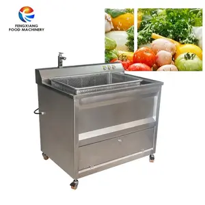 WASC-10 High Efficient Vegetable&Fruits Ozone water bubble System Washing and Cleaning Machine apply to veg processing industry