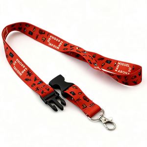 YUSEN1006 – Lanière en polyester à transfert thermique avec crochet métallique, personnalisable avec logo, pour badge d'identification – Vente en gros - Product Image 2