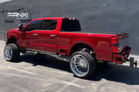 Velg Aluminium Tempa Finishing Poles 24x14 26x14 PCD 6x139.7 8x170 Ring Pickup Truck Cocok untuk Ford F250 GMC Chevrolet Dodge