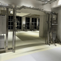 Máquina de Fitness Comercial de Alta Calidad con Cable Cruzado de Acero Inoxidable, 2 Estaciones, para Entrenamiento de Brazos, Pecho y Glúteos