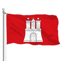 Drapeau en polyester de qualité supérieure pour la vente en gros, 3x5ft (90x150cm), bannière politique allemande pour les campagnes, anti-plis