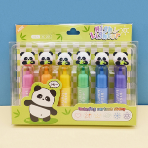 अभिनव मिनी फ्लैट लिक्विड हाइलाइलाइटर पेन प्यारा जानवर शीर्ष गैर-विषैले पिगमेंट मार्कर पेस्टल हाई लाइटर निर्माता स्टांप सेट प्यारा बॉक्स - Product Image 6